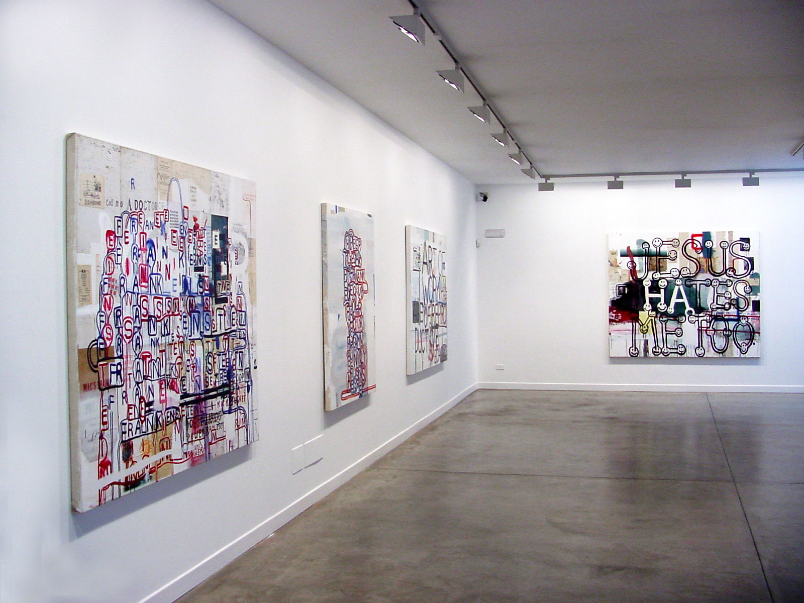 Graham Gillmore - Cardi Gallery Milan 2004 - Installation views