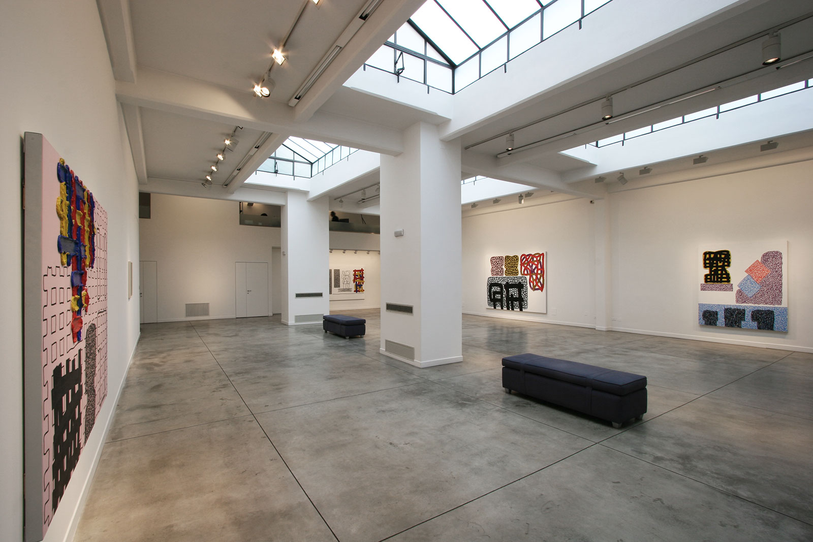 Jonathan Lasker - Cardi Gallery Milan 2005 - Installation views