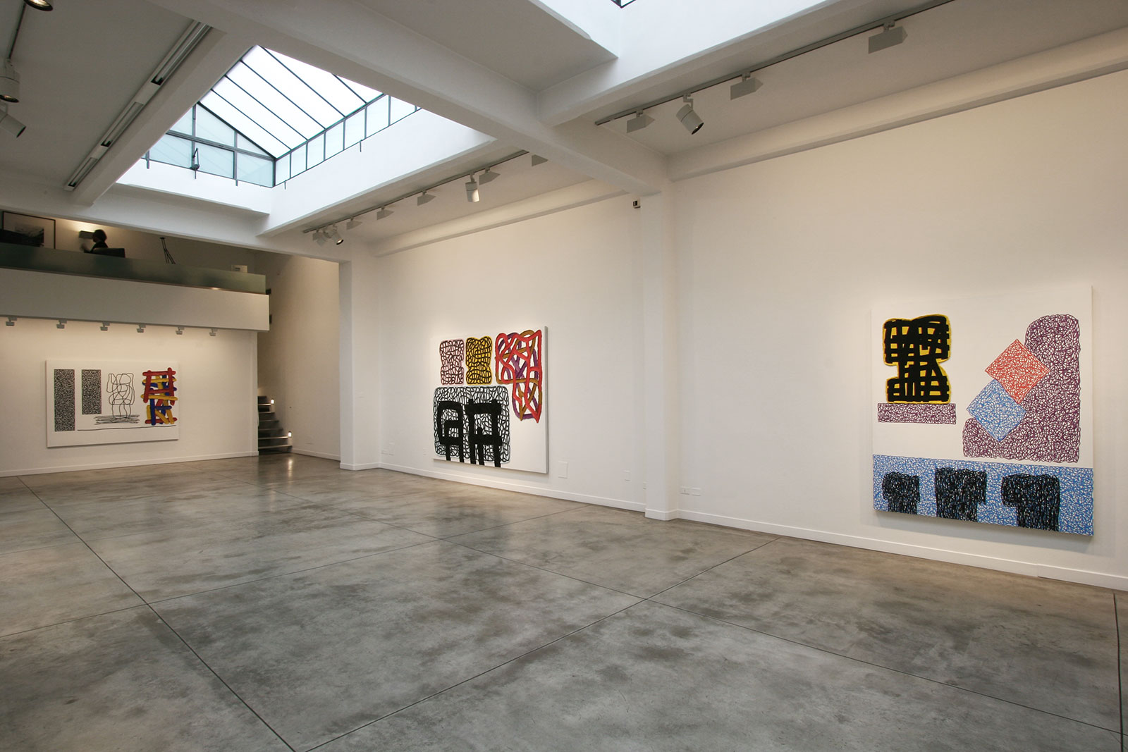 Jonathan Lasker - Cardi Gallery Milan 2005 - Installation views