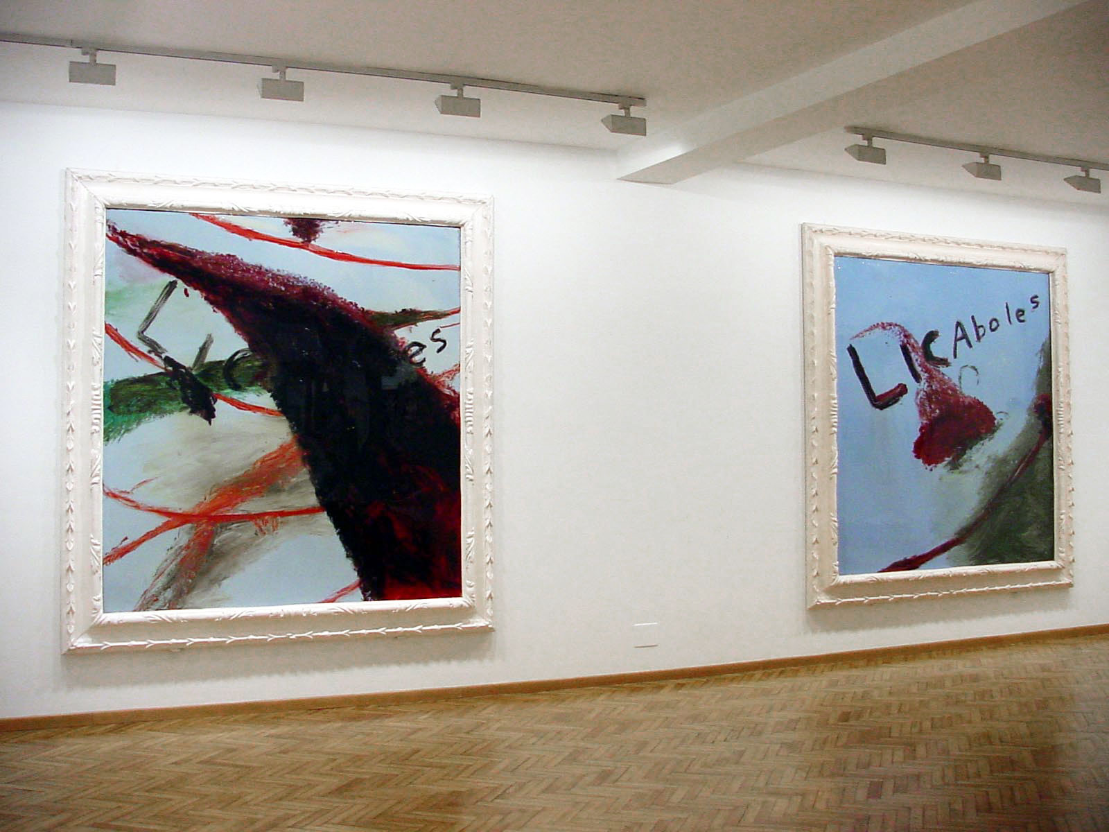 Julian Schnabel - Cardi Gallery Milan 2004 - Installation views