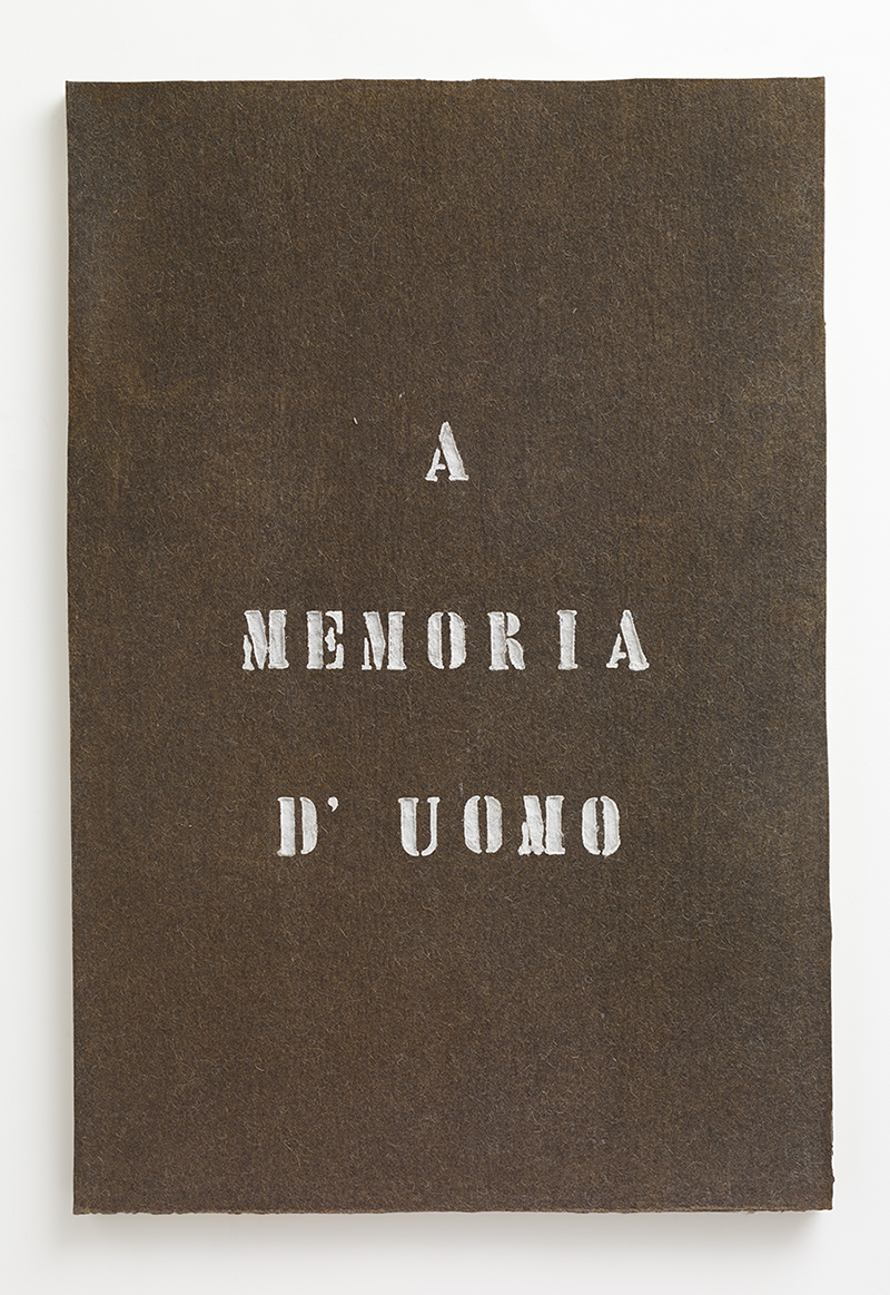 Vincenzo Agnetti - A memoria d’uomo