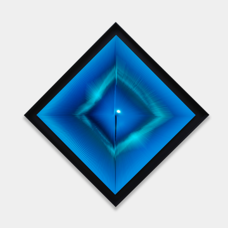 Alberto Biasi - Dynamic blue square image
