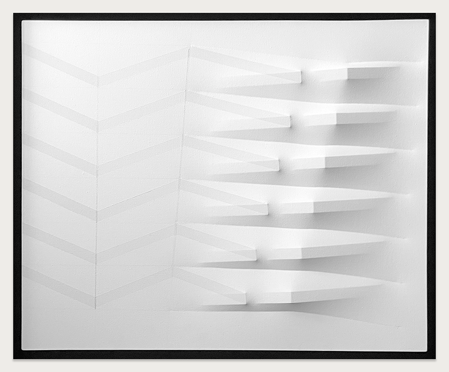 Agostino Bonalumi - Bianco, 1990