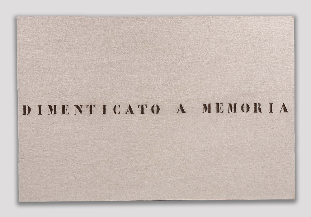 Vincenzo Agnetti - Dimenticato a memoria, 1972-1973 - Cardi Gallery Milan 2023