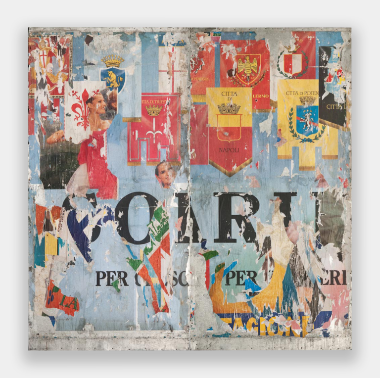 Mimmo Rotella - Le città del sud, 1973