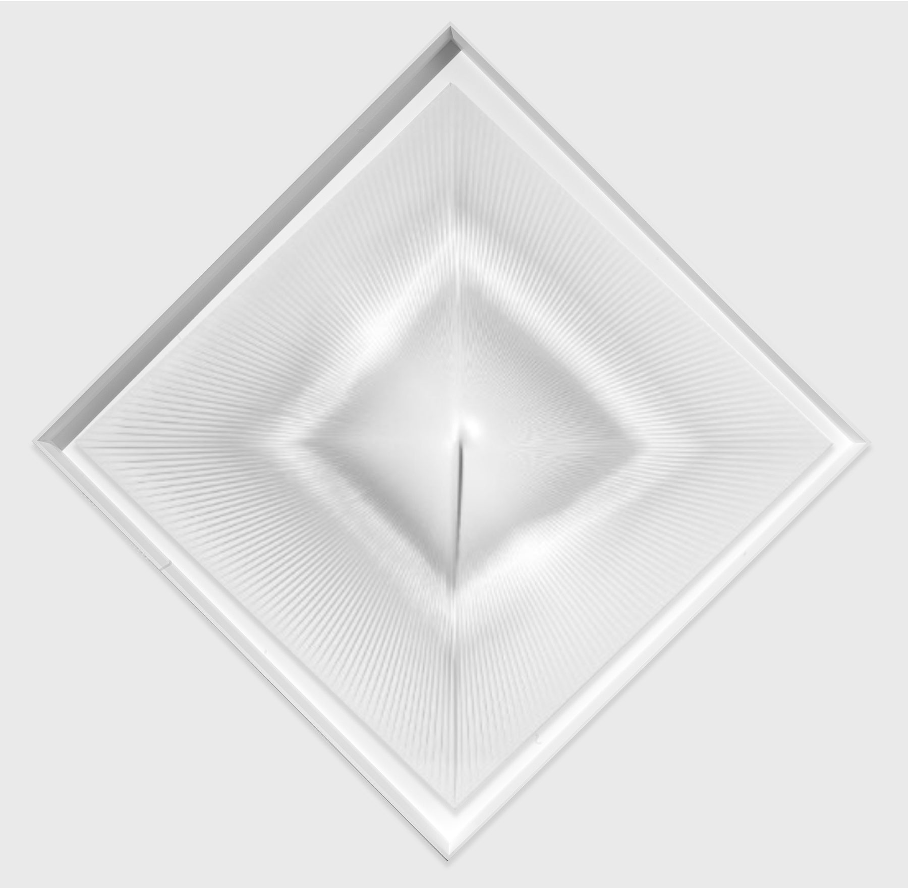 Alberto Biasi - L’occhio e la mente muovono il quadrato, 2005