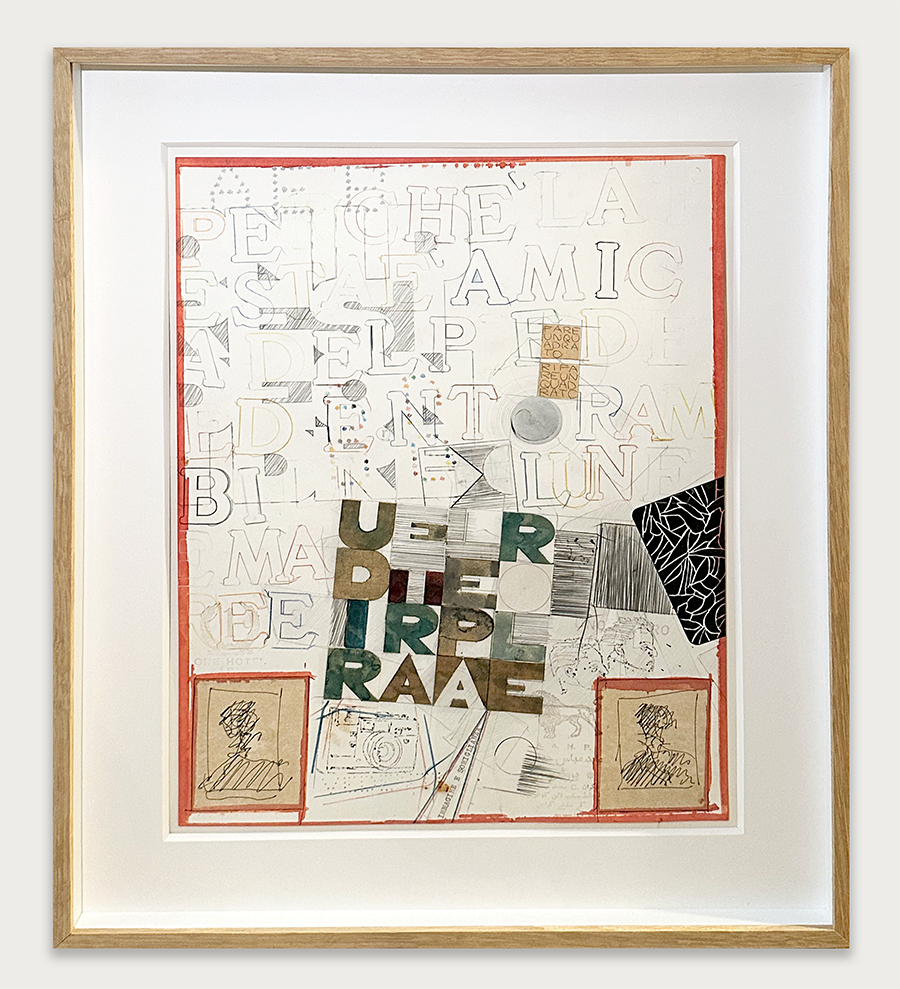 Alighiero Boetti - Senza titolo (Udire tra le parole), 1977