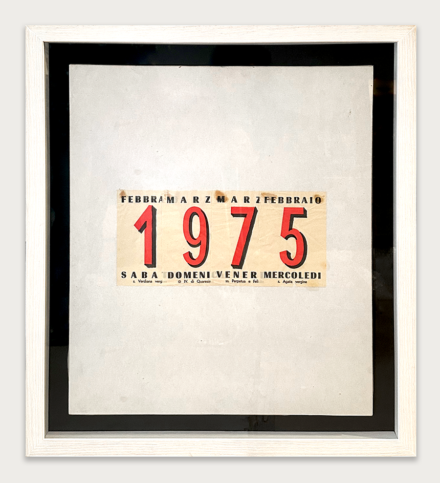 Alighiero Boetti - Calendario, 1975