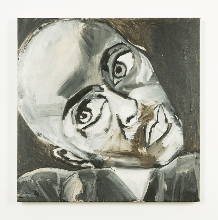 Francesco Clemente - Grisaille Self Portrait, 1997