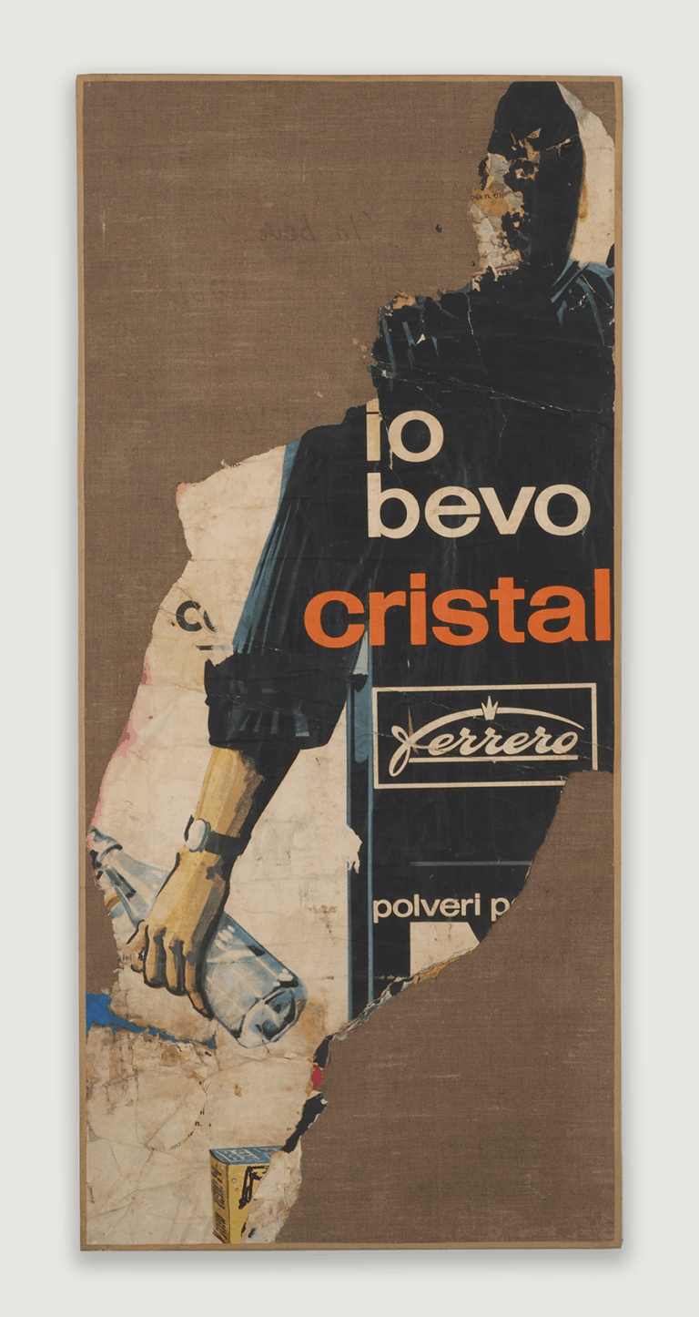 Mimmo Rotella - Io bevo, 2005