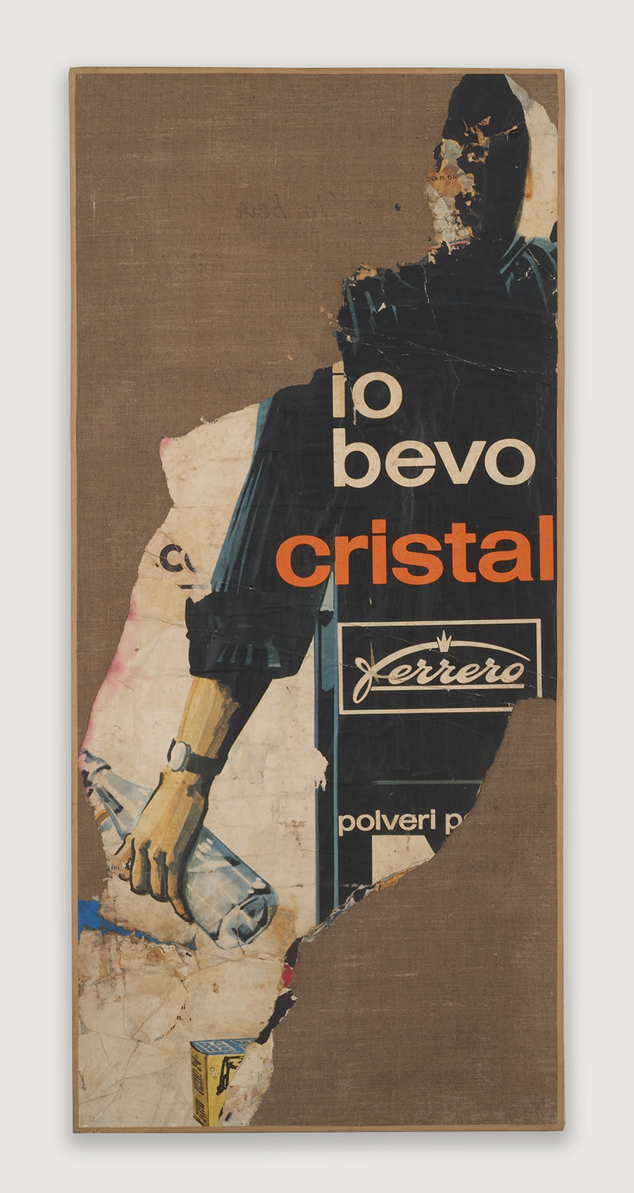 Mimmo Rotella - Io bevo, 1961