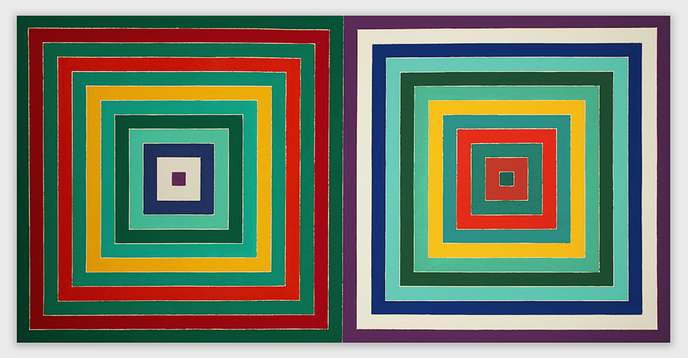 Frank Stella - Scramble: Green Double/ Left N, Right 8