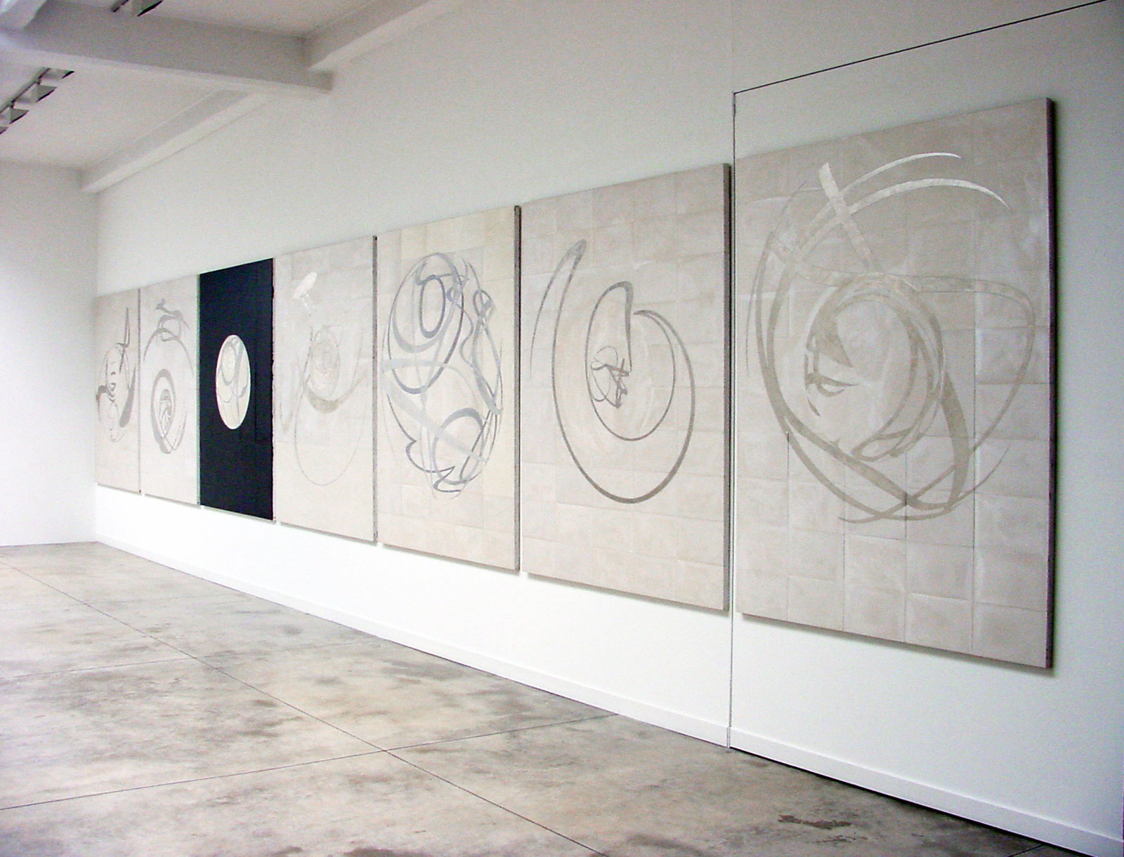 Domenico Bianchi - Cardi Gallery Milan 2007 - Installation views