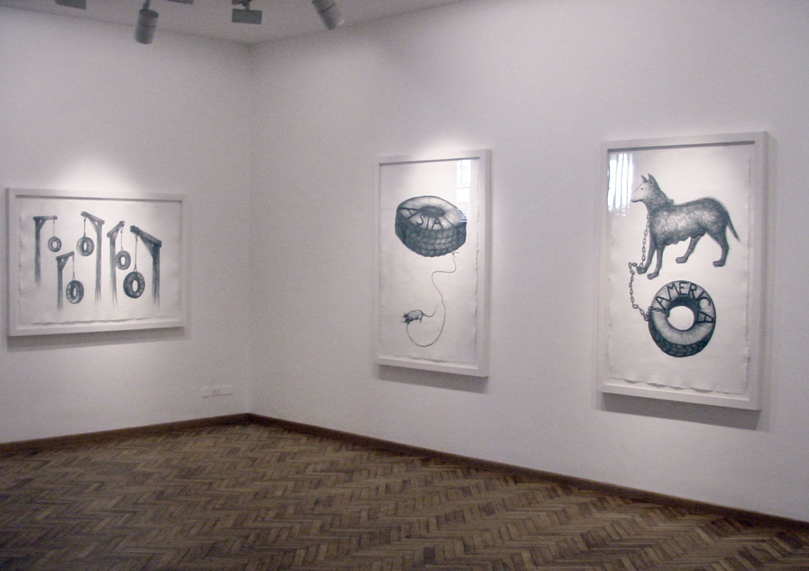 Paolo Canevari - Cardi Gallery Milan 2009 - Installation views