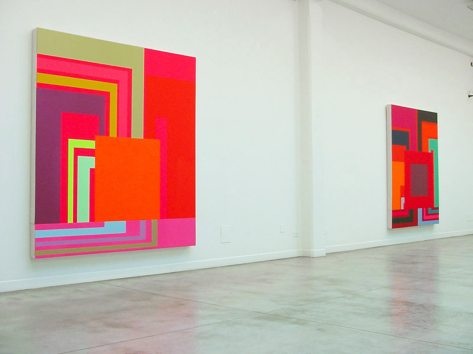 Peter Halley - Cardi Gallery Milan 2003 - Installation views