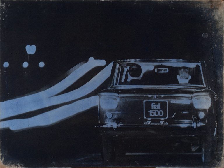 Mimmo Rotella - Il traffico, 1963