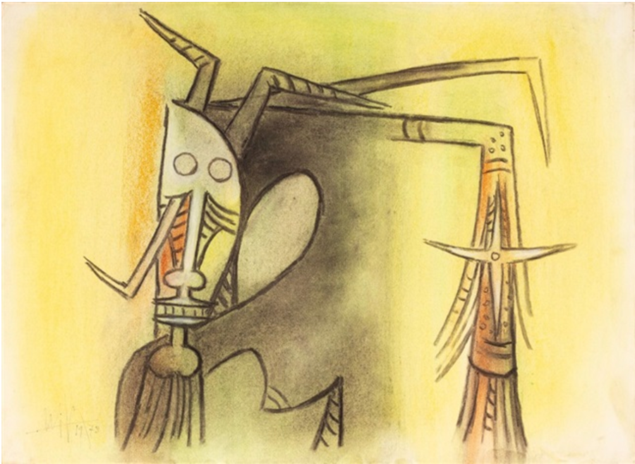 Wilfred Lam - Cardi Gallery Milan - 1974