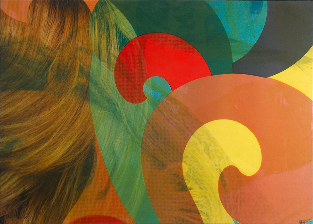 Mimmo Rotella - Vague de Couleurs n.2, 1973