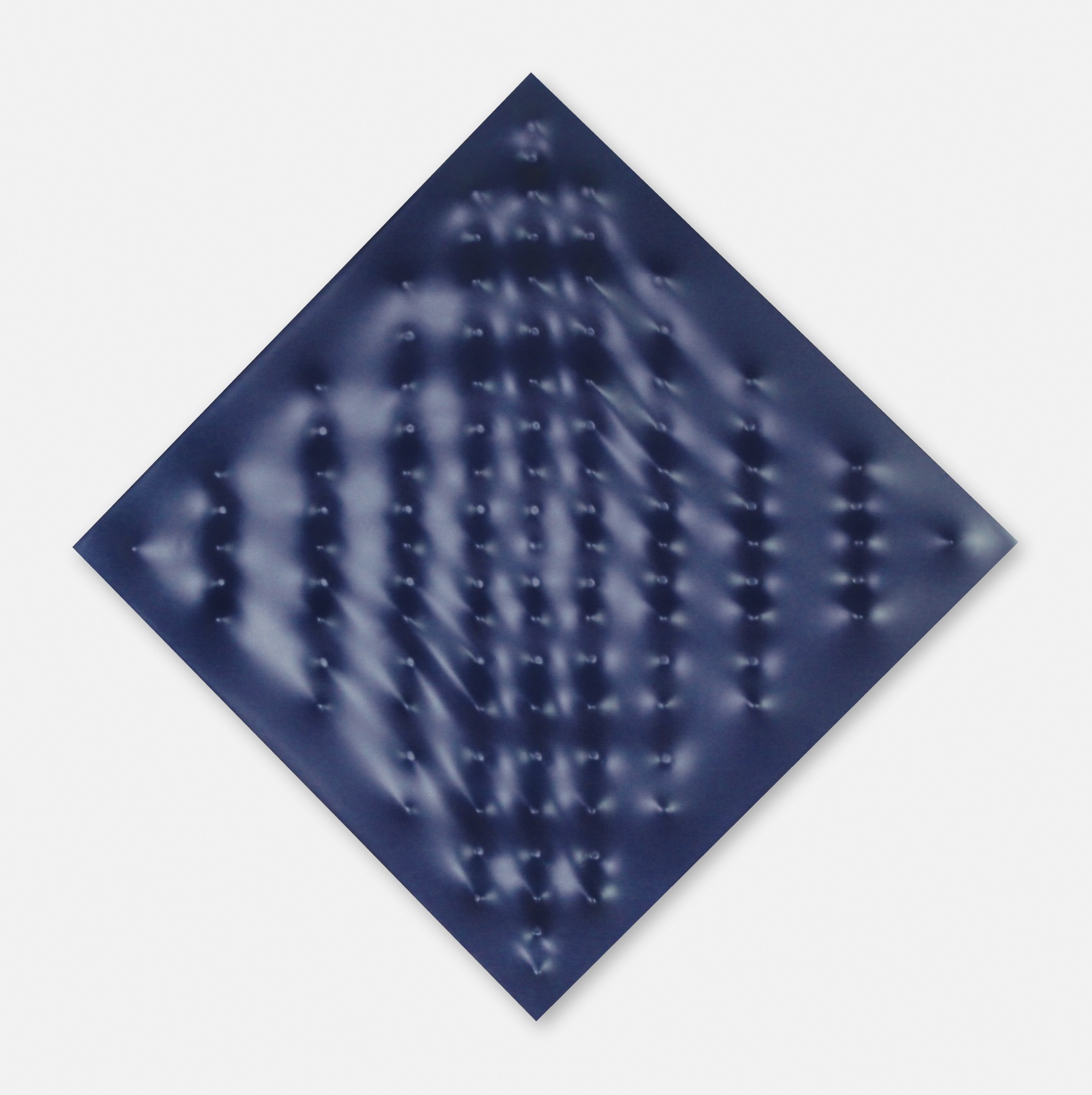 Enrico Castellani - Superficie blu, 2008