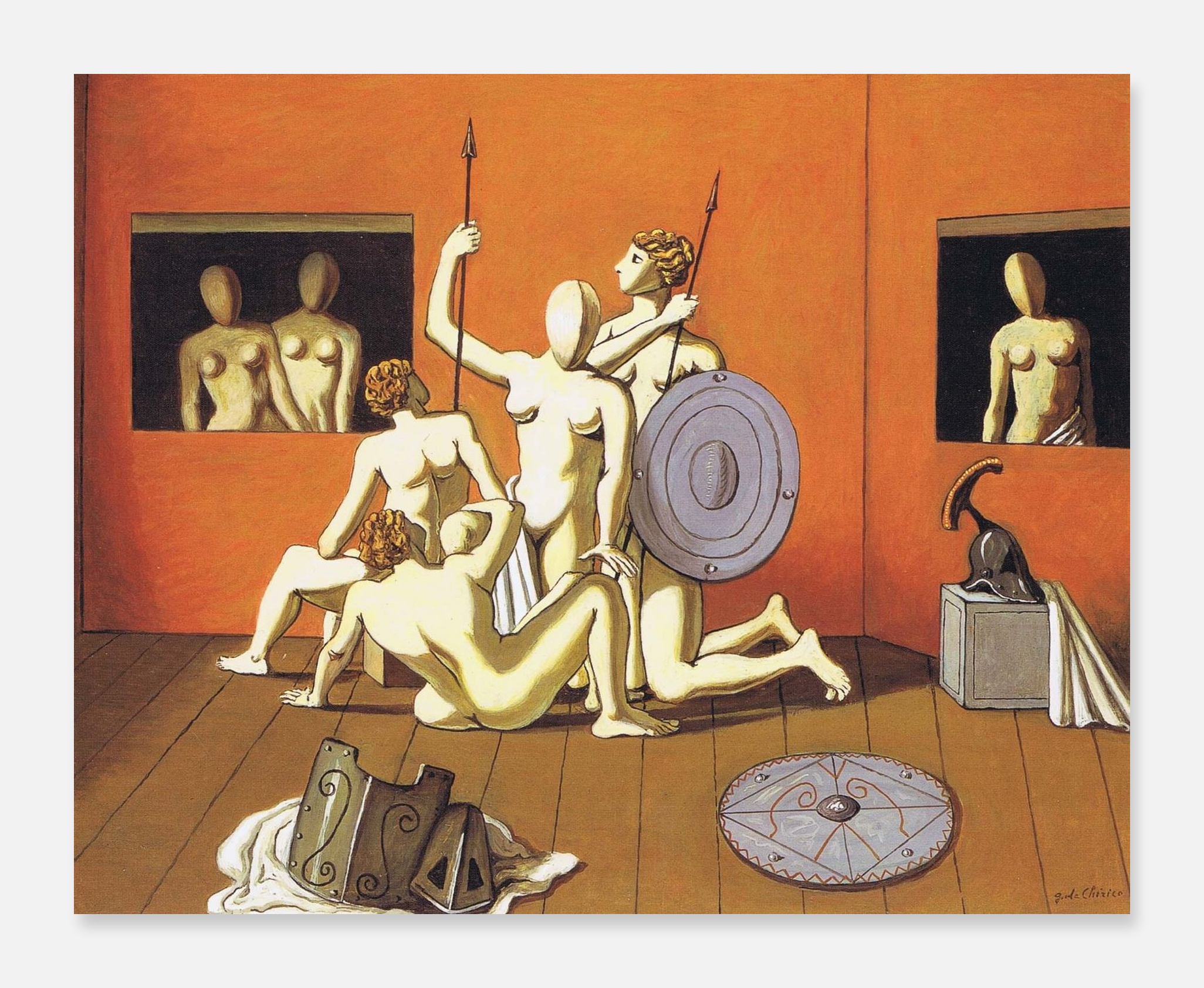 Giorgio De Chirico - Scuola di Amazzoni, 1967