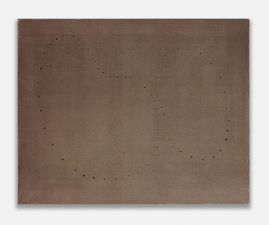 Lucio Fontana - Concetto Spaziale (60-B-37) (marrone), 1960