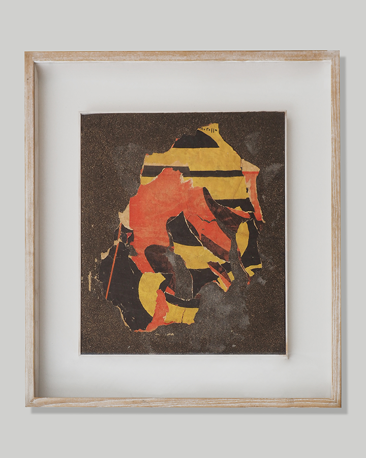 Mimmo Rotella - Carta materia